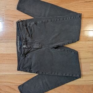 American eagle brown high rise skinny jean, size 8